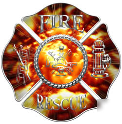 Firefighter decal reflective 2