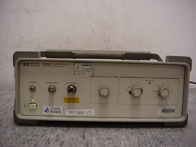 Hp 85640A tracking generator 300KHZ - 2.9GHZ w/ opt 8ZE