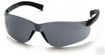 New 3 pyramex ztek gray tinted sun & safety glasses