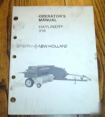 New holland 316 hayliner baler parts catalog manual nh