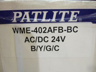 Patlite wme-afb continuous or flashing light with alarm