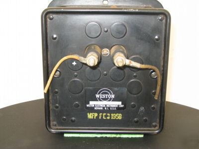 Vintage weston dc voltage meter - wall mount