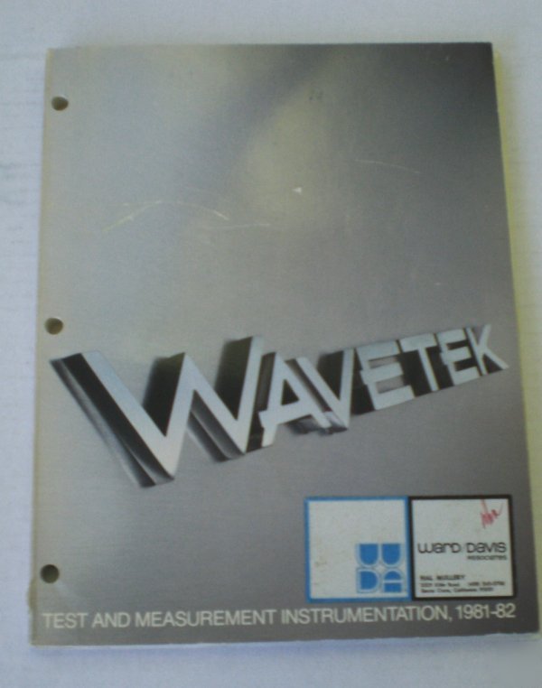 Wavetek test and measurement instrumentation 1981-82