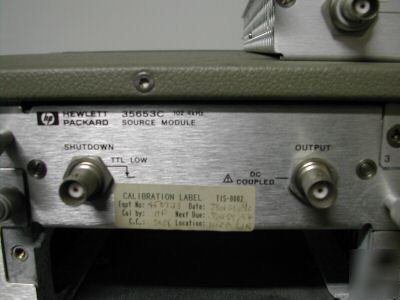 Hp 3567A signal analyzer c/w 35653C & 35652B & 35651B