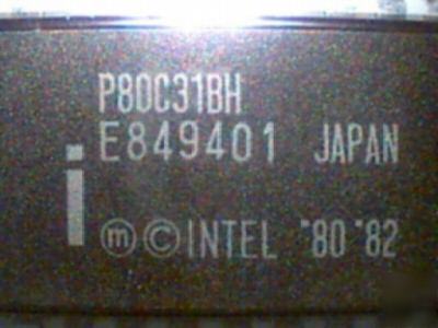(2) P80C31BH 8-bit microcontroller, intel 80C31,dip ics