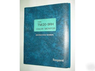 Ikegami TM20-9RH broadcast monitor service manual