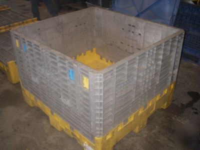 Plastic pallet crate cargo bulk shipping container bin