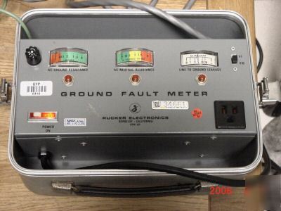 Rucker electronics gfm 301 ground fault meter (vintage)