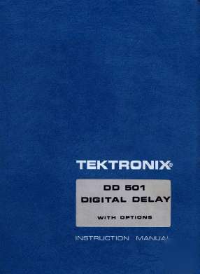 Tek DD501 service/operating manual in 2 resolutions