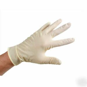 Medium vinyl powdered disposable gloves - box of 100