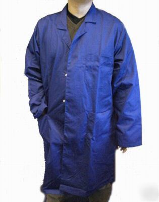 Navy lab work warehouse medical doctor coat - large