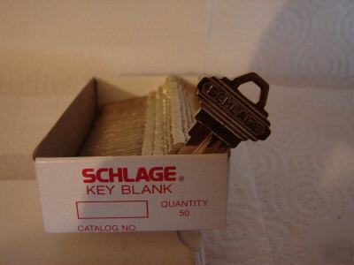 New 50 original schlage key blanks / f keyway