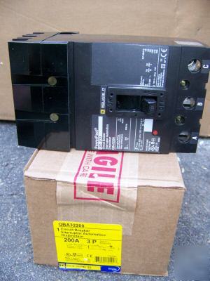 New square d QBA32200 3POLE 200AMP 240V circuit breaker 