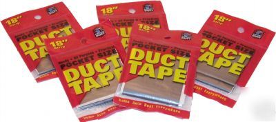 Pocket duct tape 5 packages silver