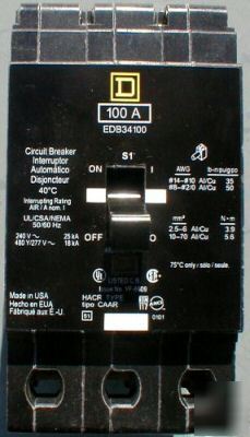 Circuit breakers square d EDB34100 100A 3P edb breaker