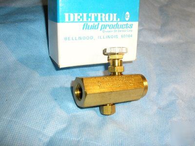 Deltrol F20BK flow control valve 1/4NPT ( )