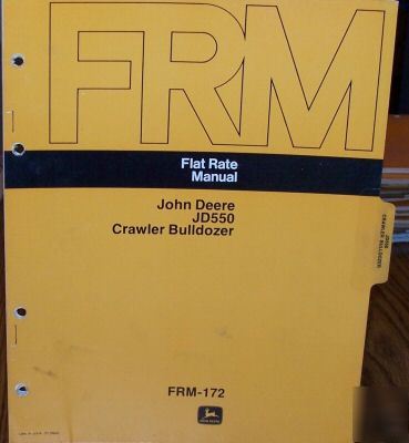 John deere JD550 crawler bulldozer flat rate manual