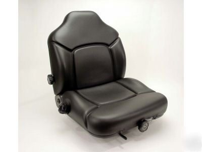 New S176 vinyl forklift seat built in manual holder