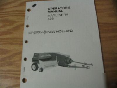 New holland hayliner 426 baler operators manual