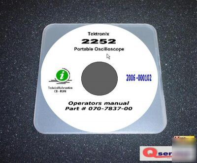 Tektronix tek 2252 operators manual cd