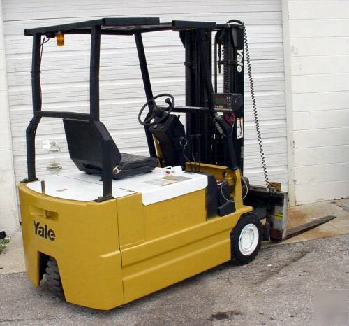3500 lb,yale electric forklift,trible,s.s.,ps, 3 wheel 