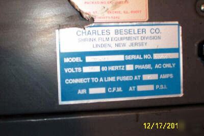 Beseler l bar sealer machine shrink wrap 20X14 -gsm wow