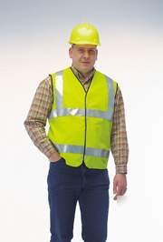 Hi-vis safety waistcoat
