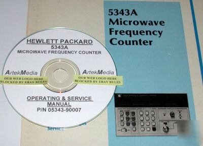 Hp 5343A operating & service manual