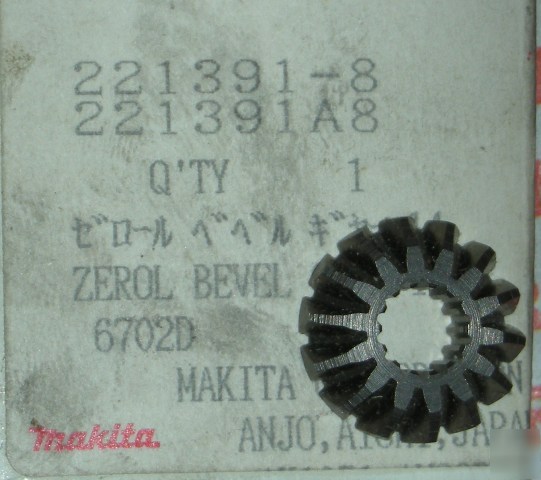New 6702D makita( zerol bevel gear 14 ) 