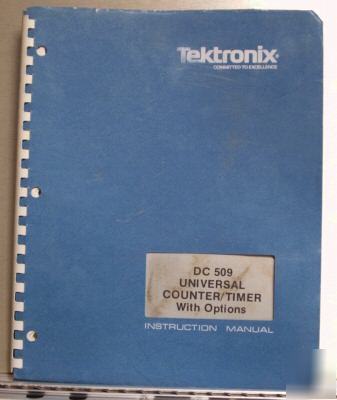 Tek DC509 dc-509 original service / operating manual