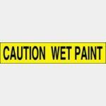 Wet paint yellow barricade tape 3 mil 1000' case
