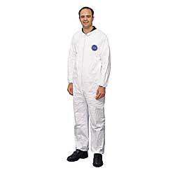 Wise disposable tyvek coverall zip safety snug cuff lg