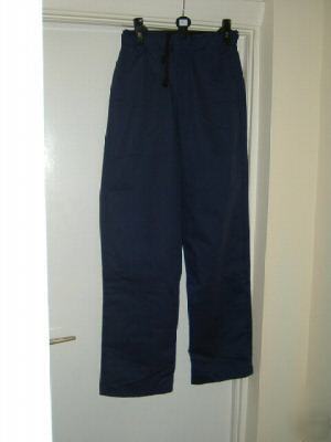 1 pr dark blue workwear work trousers 28