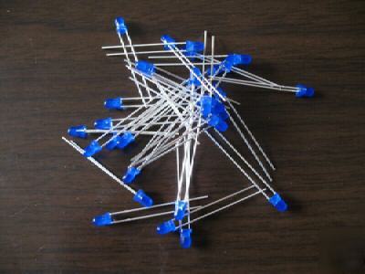 50X 3MM blue superbright diffused leds 