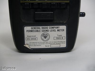 General radio 1565-b 1562-a sound level meter genrad