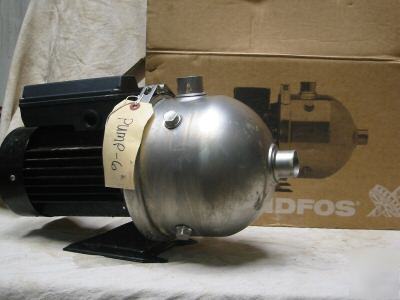 Grundfos stainless steel multistage booster pump 3/4 hp