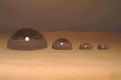 Half round clear acrylic balls 3/8