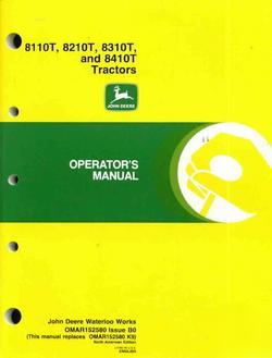John deere operator's manual 8110T 8210T 8310T tractors
