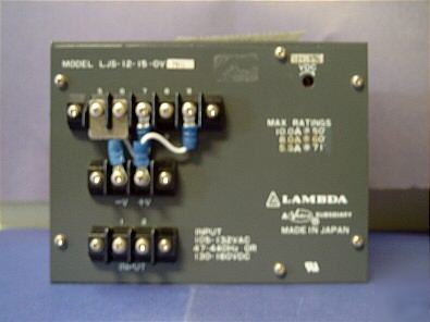 Lambda ljs-12-15-ov-7611 12VDC switching power supply