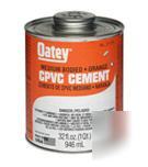 Lot of 10 cans of oatey 4 oz medium orange cpvc cement 