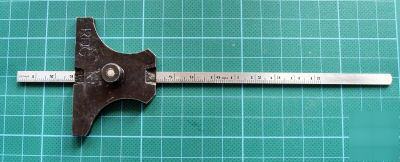 Rule depth gauge ( measuring / marking out / lathe work