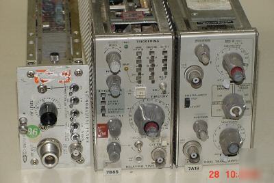 Tektronix modules 7B85 & 7A18 plus s&d oscillator
