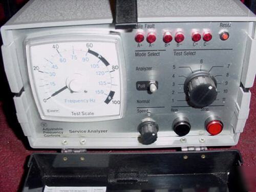 Westinghouse service analyzer adjust frequency control