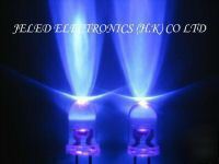 1000PC 5MM bright ultra violet uv led lamp 2,500MCD f/s
