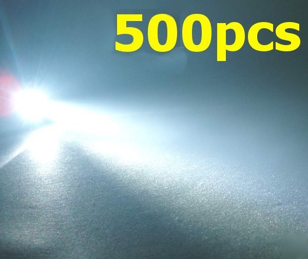 New 500 x white 5MM 11000MCD led lamp super bright leds