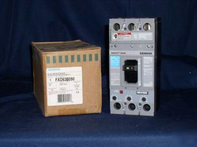 New siemens #FXD63B090 circuit breaker 3P600V90AMP box