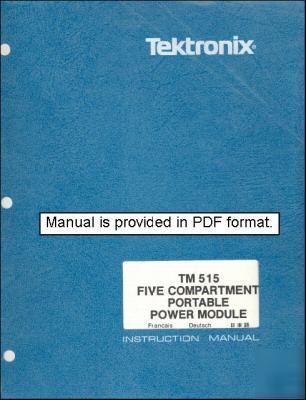 Tek TM515 tm 515 op & service manual no missing pages 