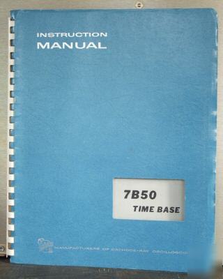 Tek tektronix 7B50 original service/operating manual