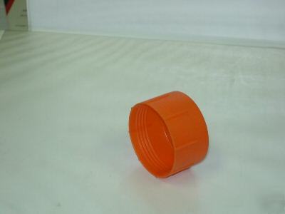 Threaded straight cap orange tc-20 fits 1-1/4