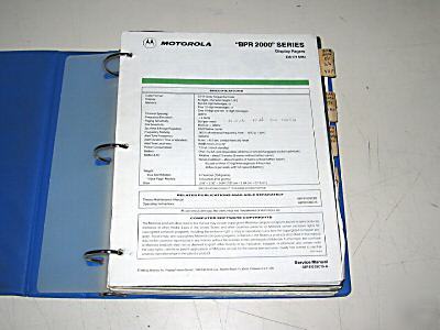 Motorola BPR2000 display pagers manual #68P81039C10-a